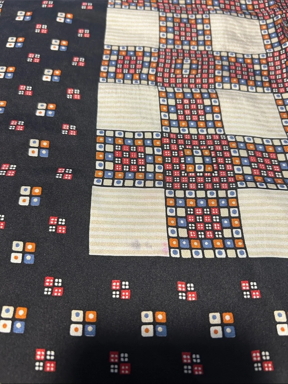 Christian Dior silk scarf pocket square